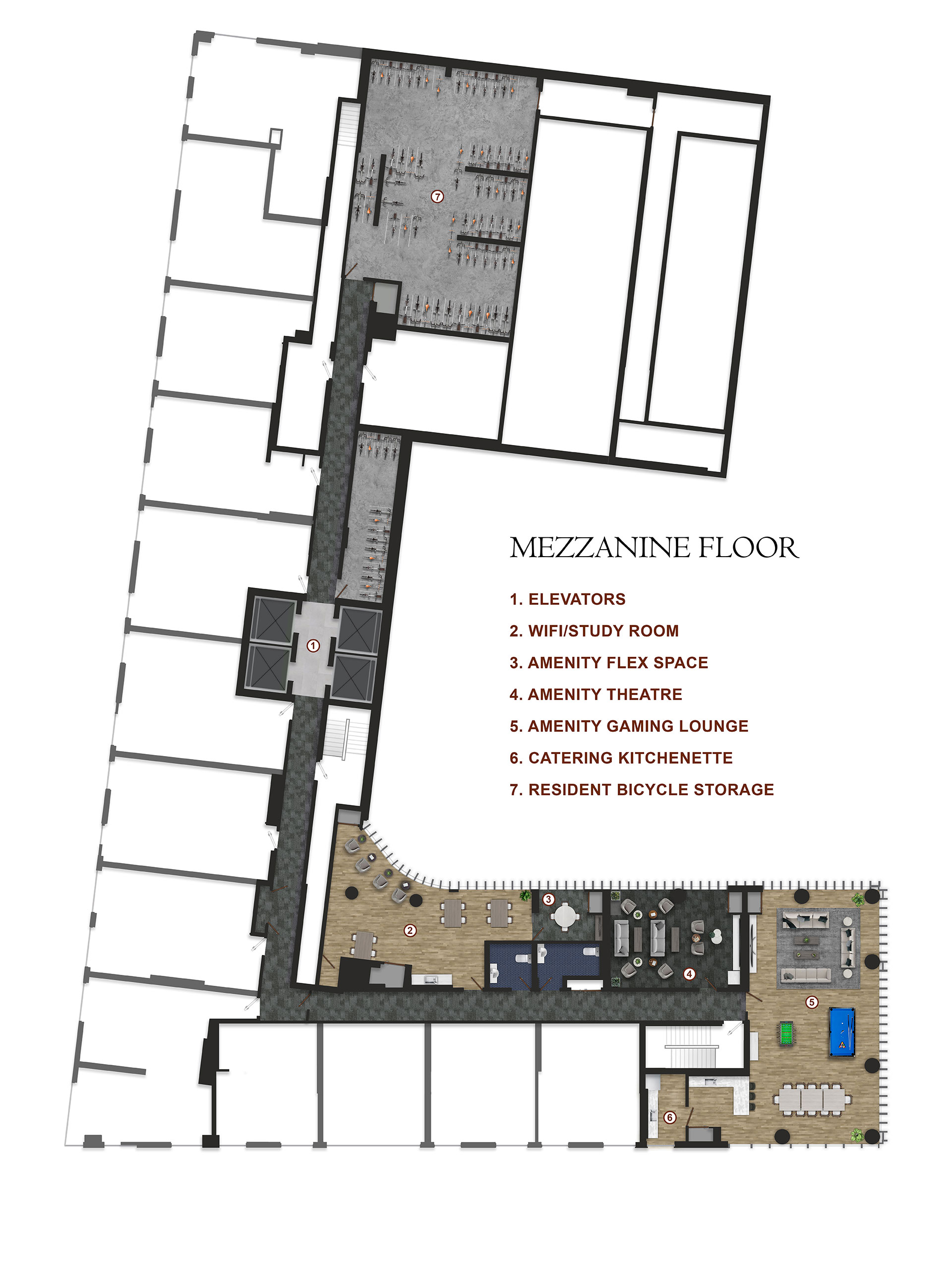 Mezzanine Floor Amenities